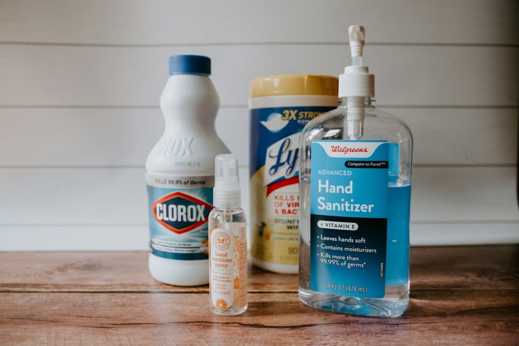 Cleaning products.